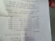 1st pass of the night right after getting to the track.