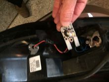 Install new LED bulb fixture using same polarity as OEM fixture