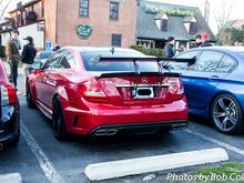 AMG C63, with wing.