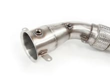 Stainless Raw Finish Catalyst Replacement Pipes. A more cost effective solution offering a crisper sound with improved flow over the OEM Cats.