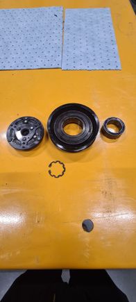 All cluch parts removed.