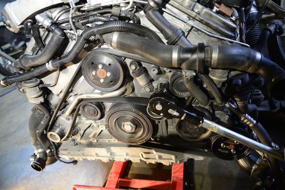 imagine how hard this would be if you don't remove the radiator assembly first.....