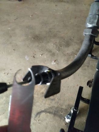 One of the few tools I had to fabricate.  The E-Brake to backing plate springs are too narrow to just use a hose clamp so I took some shim stock and made a release tool.  Cheaper than the $120 from AM.
