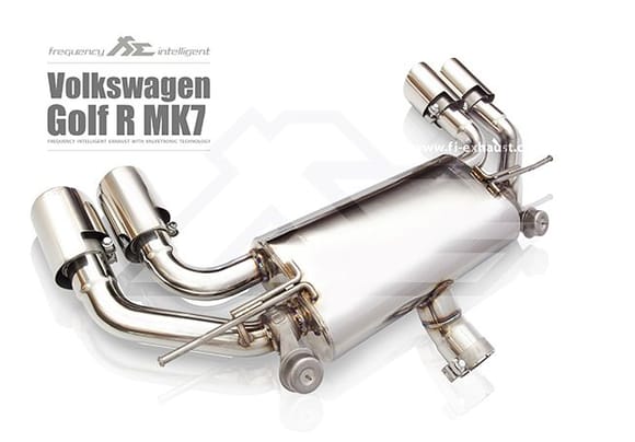 Fi Exhaust for Volkswagen Golf R MK7 – Valvetronic Muffler.