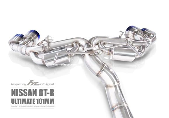 Fi Exhaust for Nissan GTR R35 Ultimate 101 MM – Valvetronic Muffler.