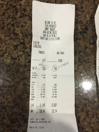 2nd pass. Sport plus using launch control.