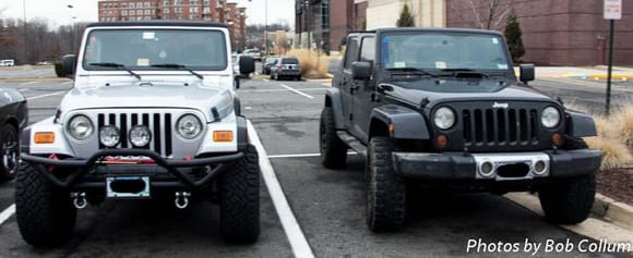 2 Jeeps, alongside the Mopar guys.