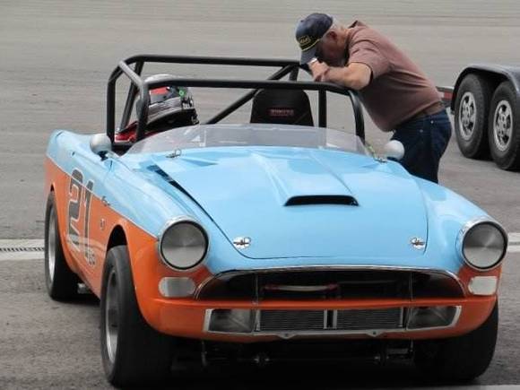 My 65 Sunbeam Tiger - 260ci @473 hp - All work done by the famed Wally Peat ( pictured) Crew Chief  from the Shelby Racing in the 60's . This is undoubtly the fastest and best handling Sunbeam in the country in group 3cp