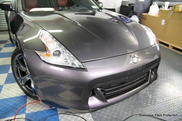 Nissan 370Z Anniversary Edition Full Front Clip In Xpel Premium Paint Protection Film.