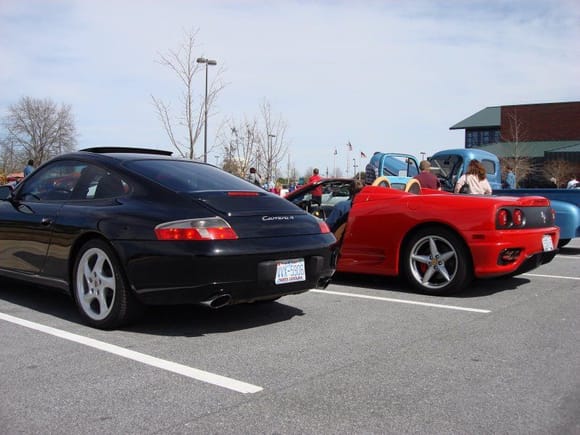 My 996 C4 and a buddy's 360.