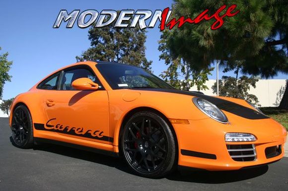 Front right profile. OrangePorscheCarrera 00