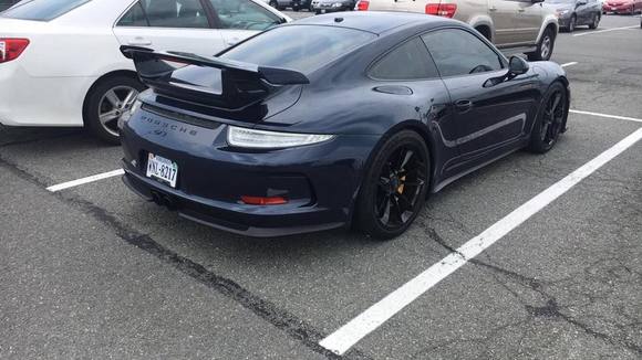 Brian Q spotted this awesome Porsche 991 GT3 in Northern Virginia today. Looks so mean!