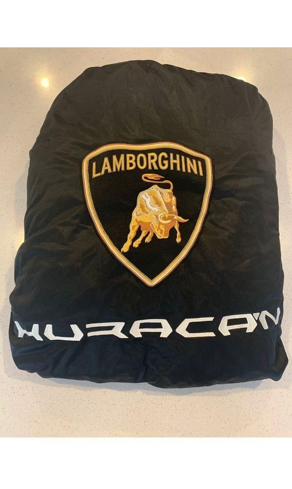 FS CA GENUINE OEM Lamborghini Huracan Car Cover with Duffel Bag, White