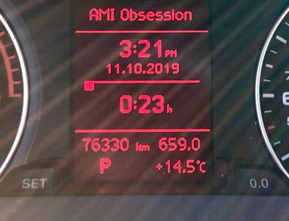 Low mileage - 76,330 km (Oct 11, 2019)