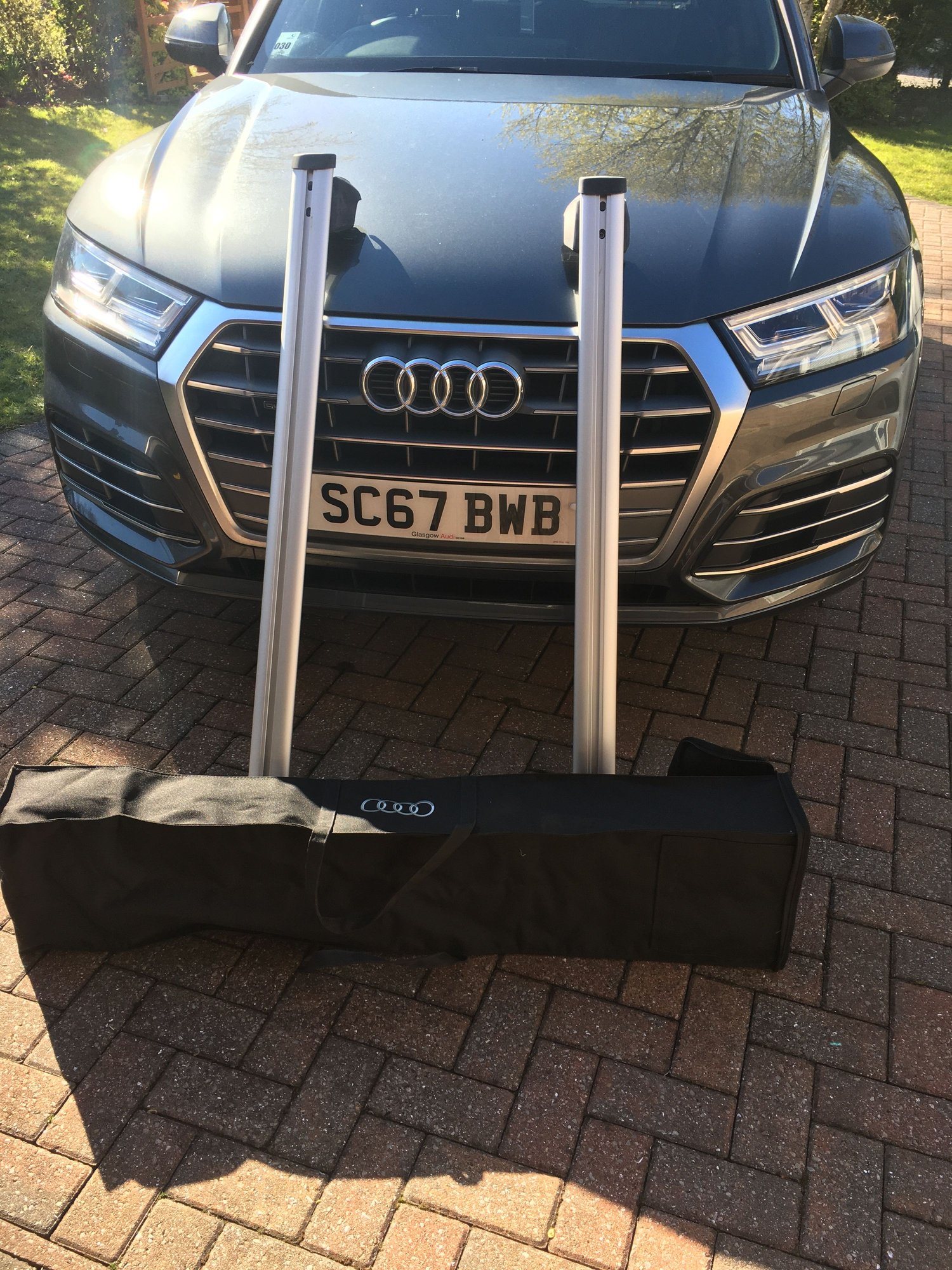 Exterior Body Parts - Roof Bars and carrying case - New - 2016 to 2020 Audi Q5 - Frizington CA263T, United Kingdom