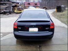 Audi Rear - Before Debadge