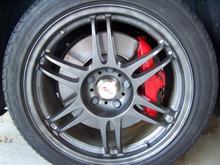 painted wheels and caliper