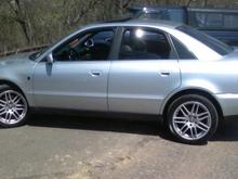 without the thule roof rack and exhaust!