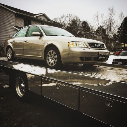 Not a great day here tensioner pully went bad and had to have it towed