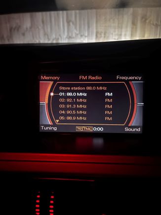 Radio data does not display and radio will not automatically pick up stations. Had to all be programmed to memory