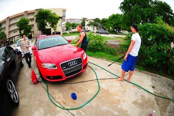 First time washing her.