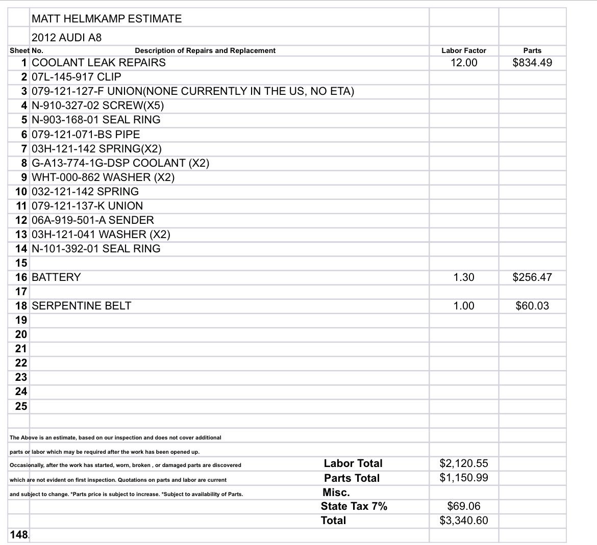 Replacing coolant regulator (Union) 4.2 L - AudiWorld Forums