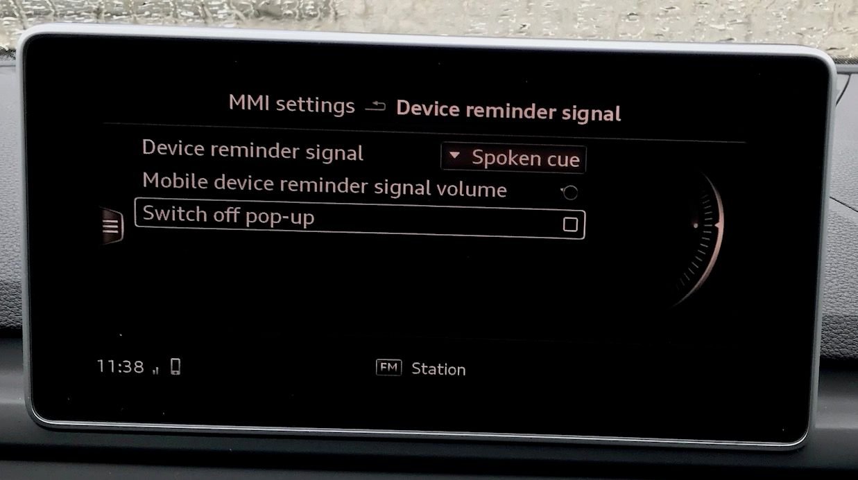 Device Reminder Signal Audiworld Forums