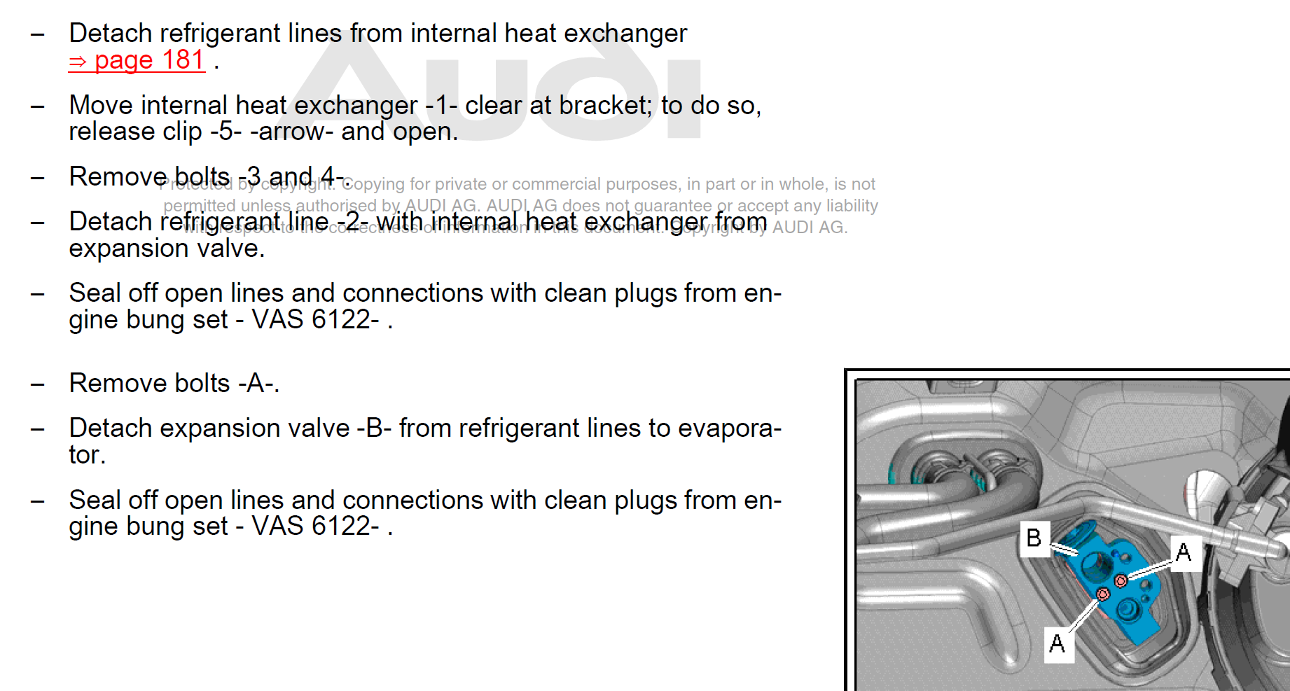 Expansion valve replacement. AudiWorld Forums