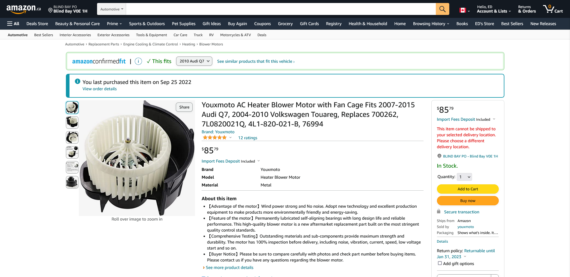 A/c fan dying, where to get a good replacement? AudiWorld Forums