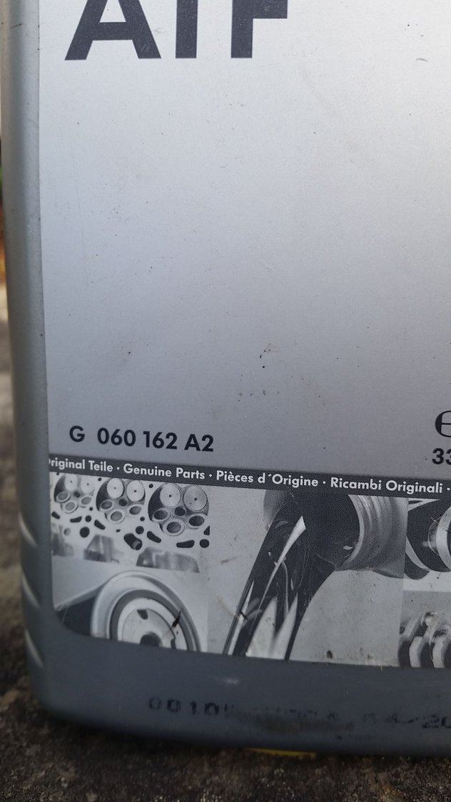 Audi A4 Audi Genuine Tranny Fluid G 060 162 A2 9 Liters