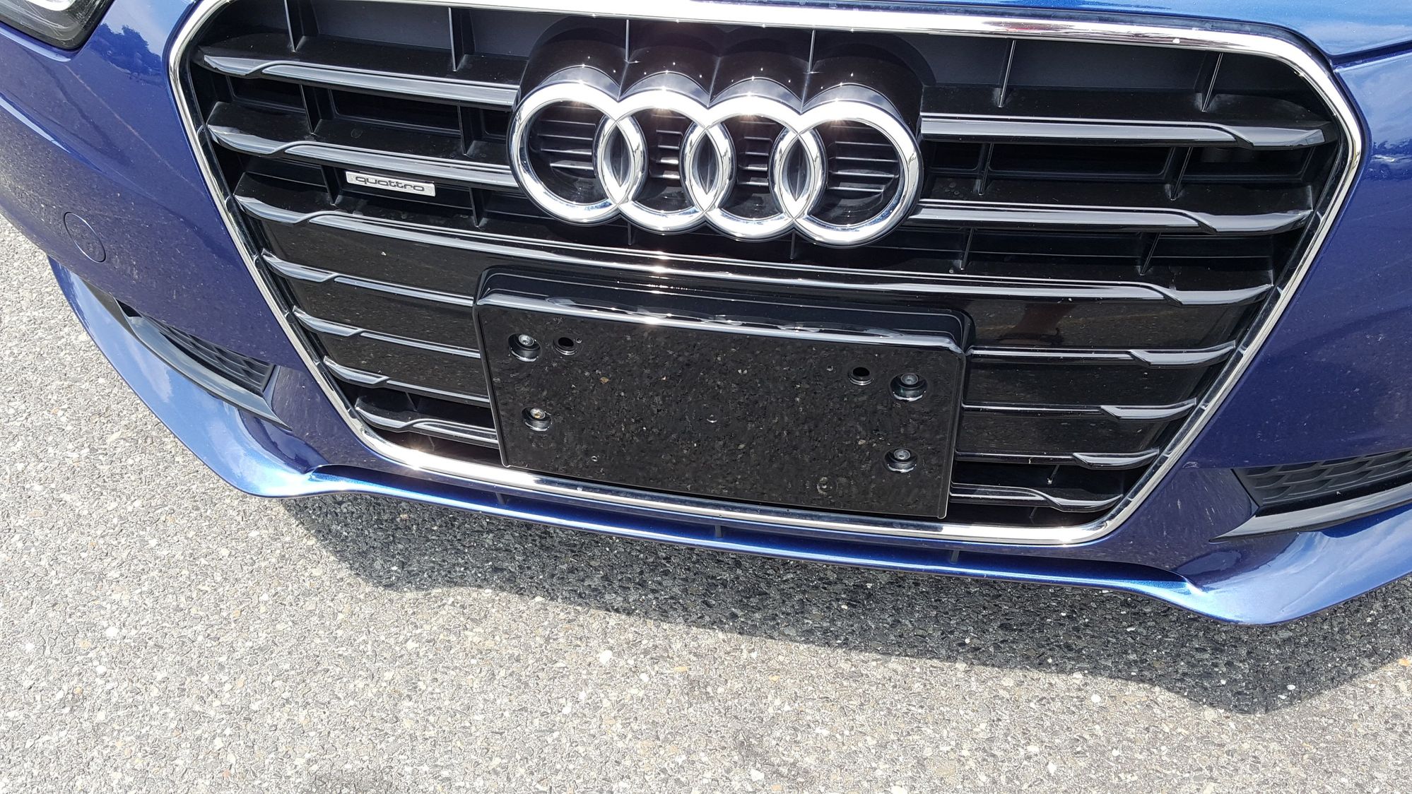 Audi Front License Plate Bracket Install