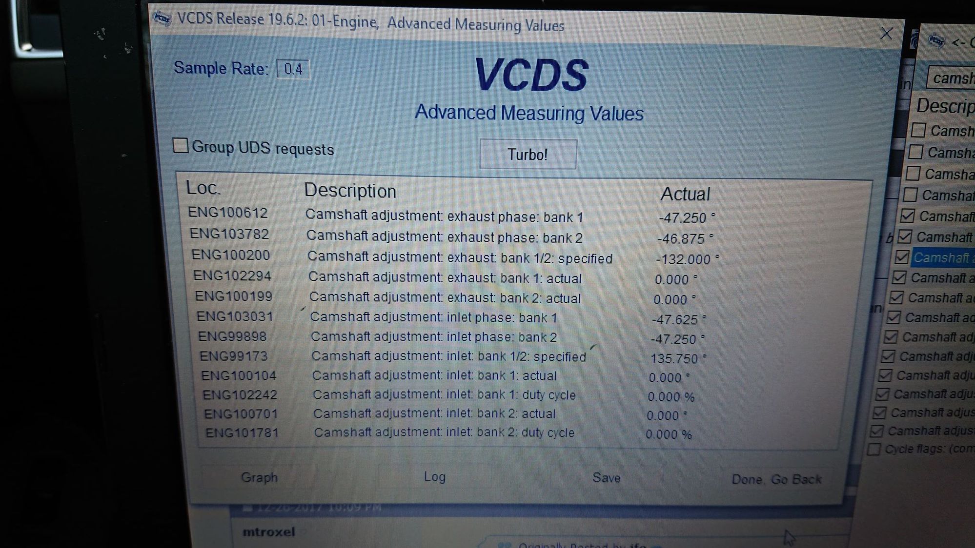 Audi Q5 camshaft adjustment values AudiWorld Forums