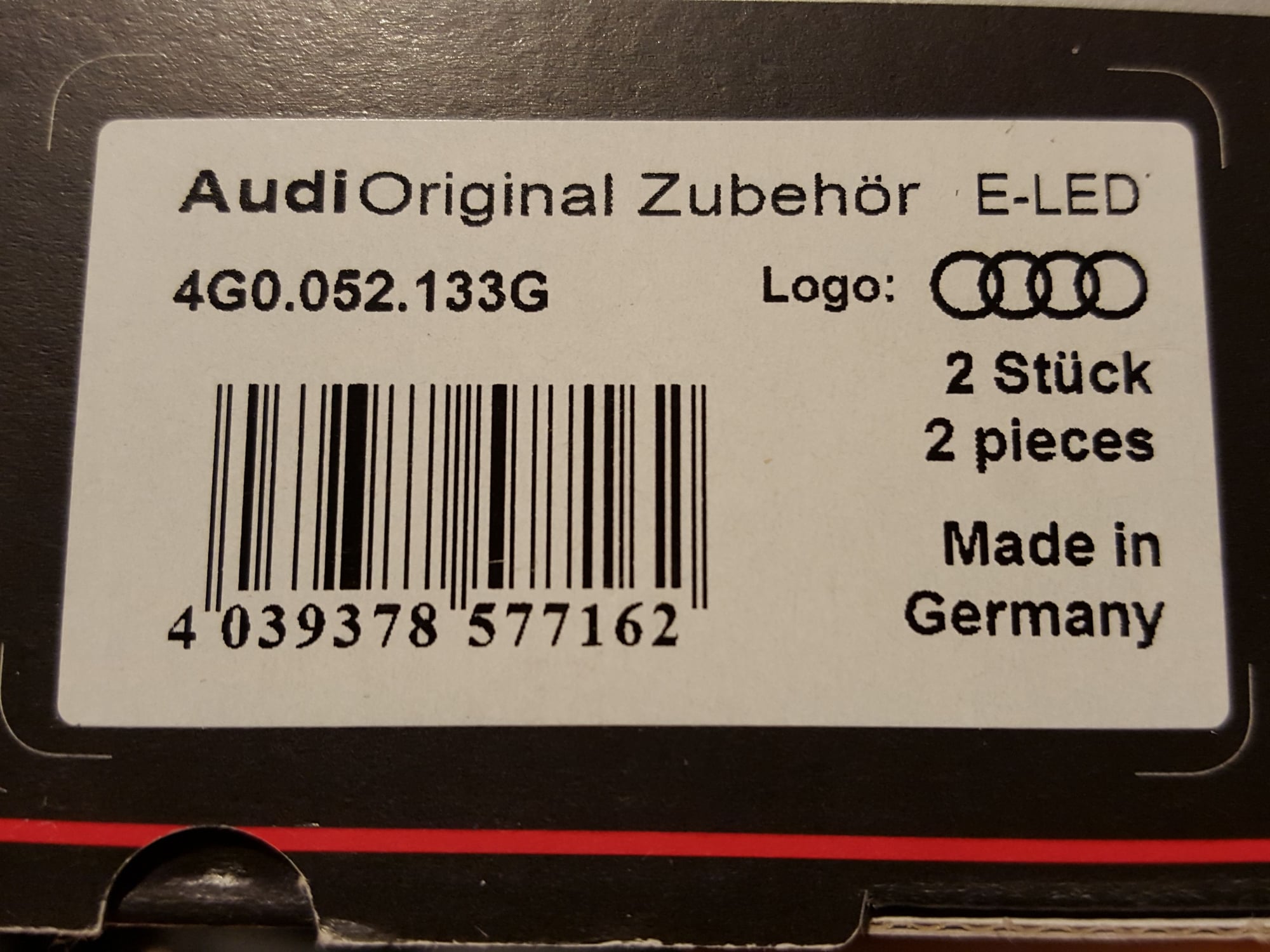 LED-Einstiegsleuchten, Audi Original Zubehör, 4G0052133G, A4, Audi