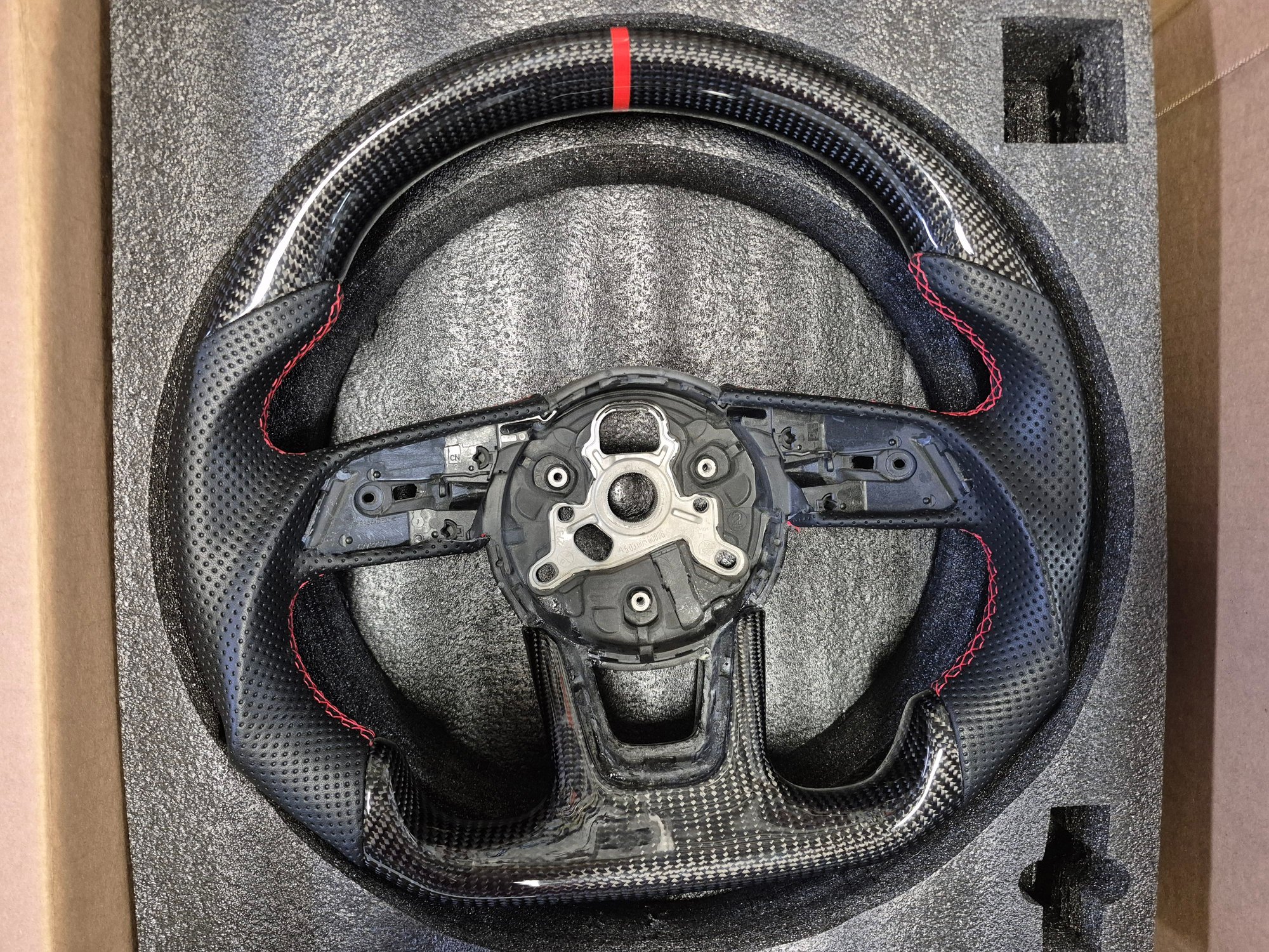 Steering/Suspension - Beautiful New Carbon Fiber/Perforated Leather Steering Wheel for 2018-2020 Audi - New - 2018 to 2020 Audi S5 - Murrieta, CA 92563, United States