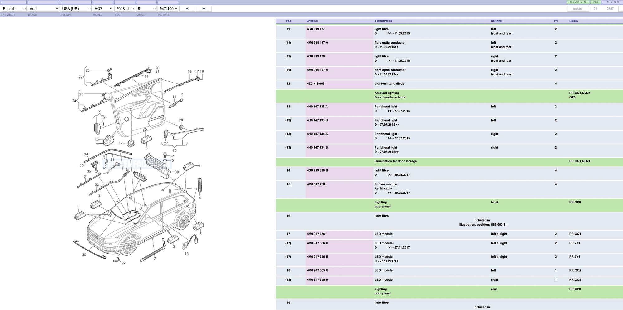 front driver door handle doesn't light up any more AudiWorld Forums