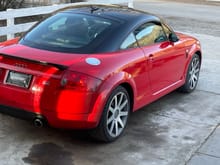 2006 Audi TT Special Edition? Is clicking when driving straight, but slowly. Has a clicking noise. Was suggested was my strut bushing? Does that seem correct? And how to upgrade stereo, phone calls over car speakers? without using bulky fm transmitter?  And car has no iPod dock, no audio cord plug in? Why so little in what’s called Specia edition? Non electric seats, non heated seats? Crappy single disk cd player and no audio plus in ? No usb charging? URG! 