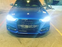 Modified the 2016 S6 grill with the Audi RS6 grill.