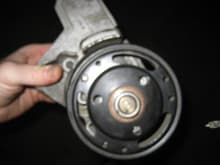 Pulley and bracket assembly for reference 1999 A6 V6 30v