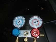 low side pressure is 80 and hi side is 70-80 when engine is OFF