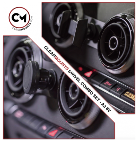 Support téléphone Clearmounts spécifique Audi A3 - A3 8V / A3