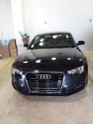 At the dealer prep area, my first Audi ever - traded in my Mustang GT for this A5 - LOVEit !