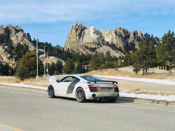 Don’t mind the filthy R8 Competition.  Made to Mount Rushmore 