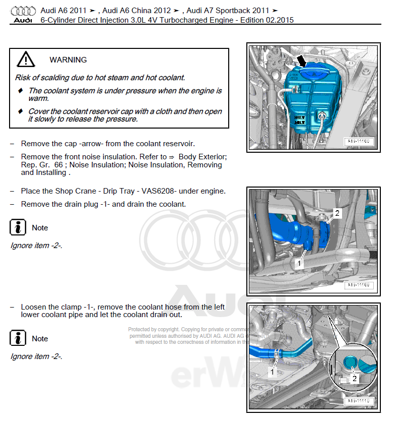 C7 3 0t Coolant Change Question Audiworld Forums