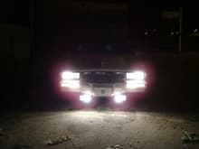 These were from when I added the fog lights.

A pic outside at night with the low beam switch on.
(See the other low beam pic for a description of everything that's turned)