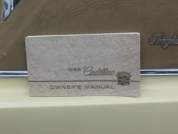 Original owners manual