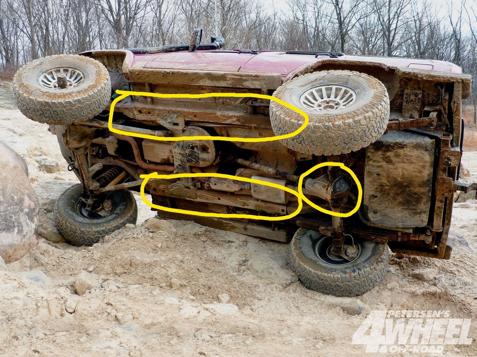 Has anyone on the showed how to jack the front of the XJ