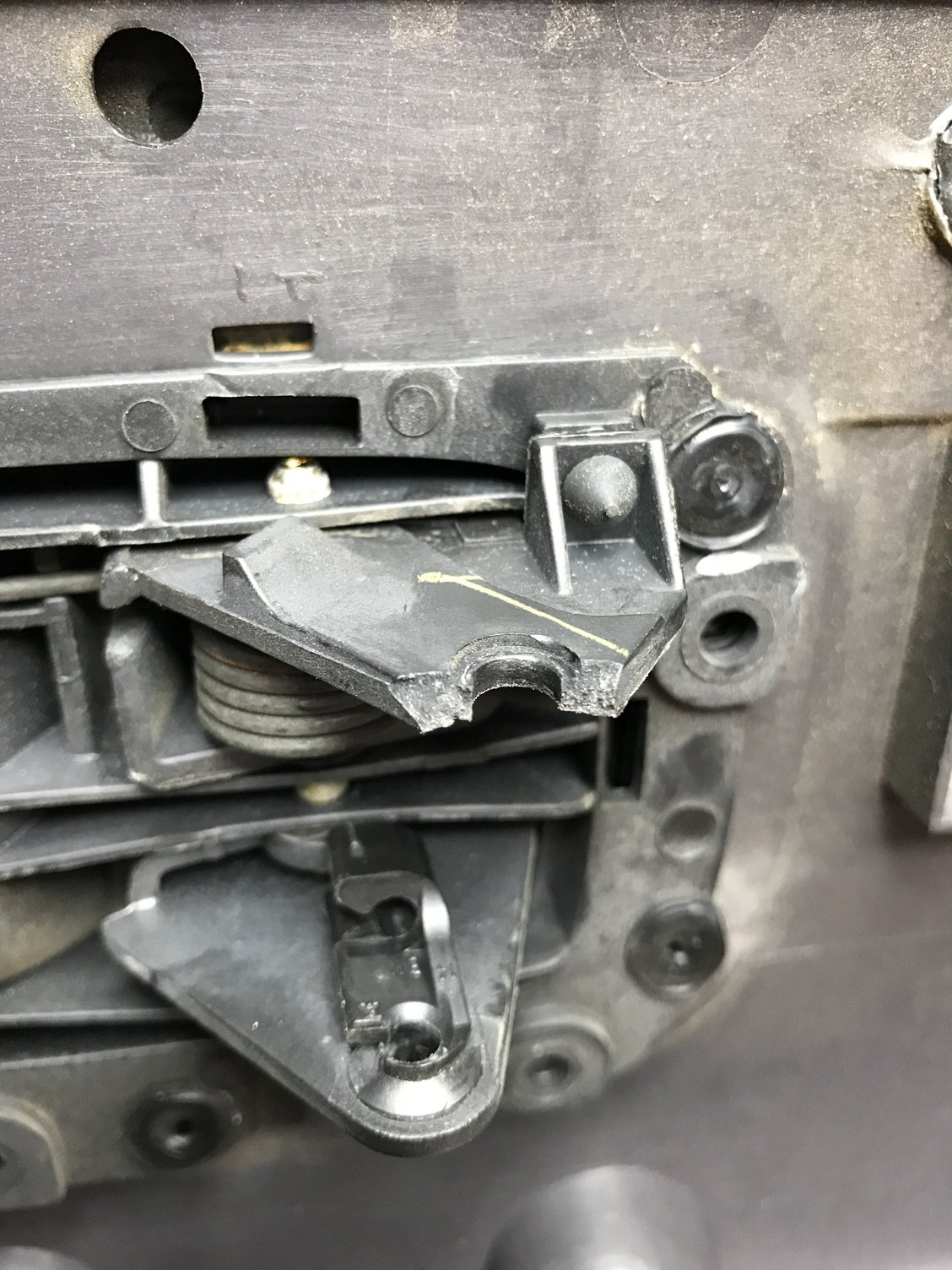 2000 XJ passenger door latch plastic broke off... new panel?? Jeep