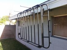 Textured black paint to match my rock sliders. Paint is still great 5 yrs later.