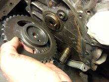 The pin goes in the hole.