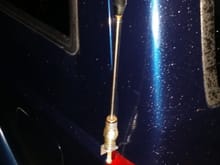 homemade Stainless Steel CB antenna mount over driver side tail light